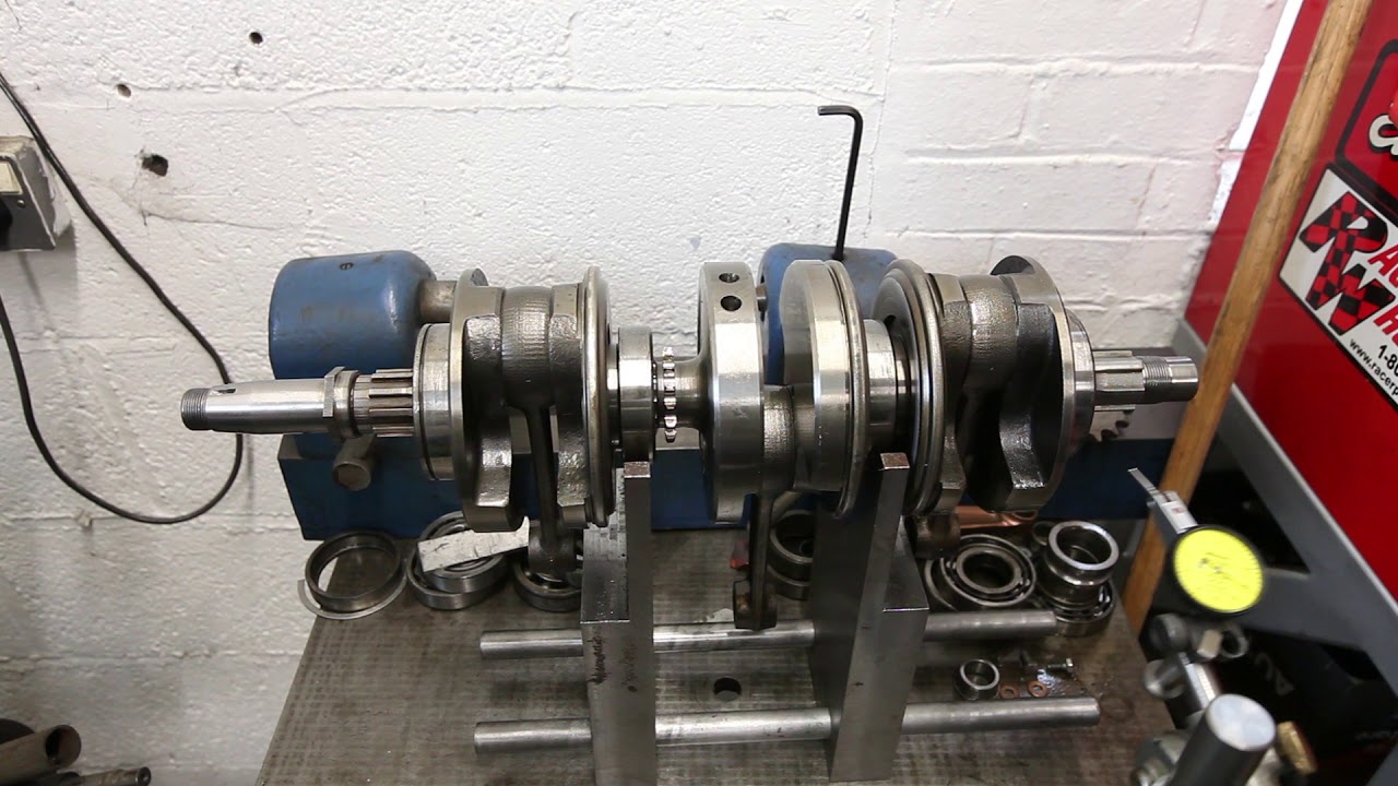 Bent crank on Keith Nairn's work bench