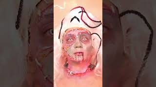 Frankenstein🧟‍♀️ Bride Makeup Tutorial | Crazy Halloween  Costume | How To use Alcohol Body Paints