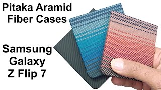Pitaka Aramid Fiber Cases for Samsung Galaxy Z Flip 7 Review - Sunset, Moon Rise, Classic Black