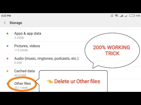 How to delete other files in redmi note 4 | any mobile
