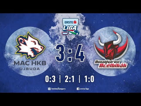 Összefoglaló EL 122 - MAC HKB ÚJBUDA - DUNAÚJVÁROSI ACÉLBIKÁK 3:4 20201223