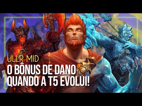 O BÔNUS DE DANO QUANDO A T5 EVOLUI! | ULLR MID (Conquista Smite Brasil) ft. Gabi