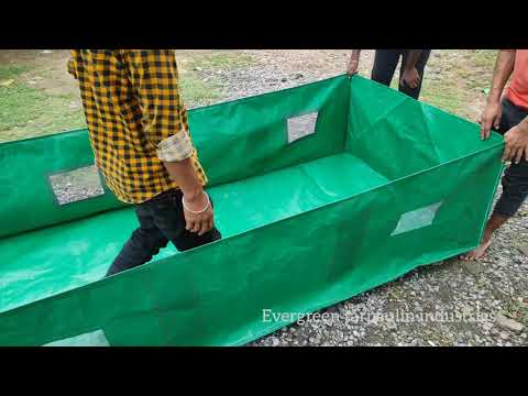 HDPE ISO Certified Eco Vermi Bed ( 4x4x2feet) 450 GSM