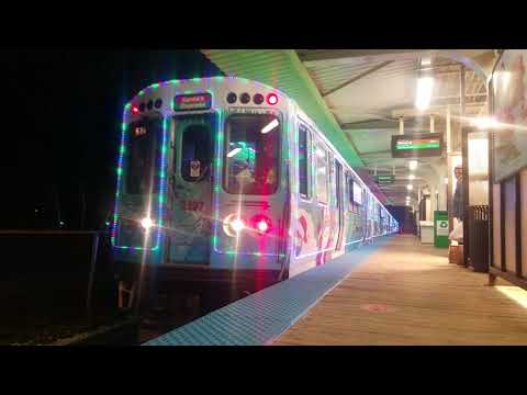CTA Holiday Train 2020 slowly passes Austin with horn show!