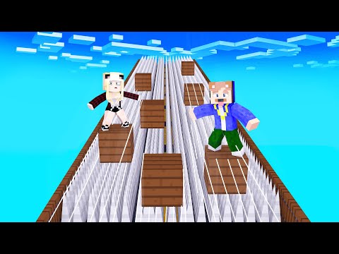 MINECRAFT, ABER JEDER BLOCK BEWEGT SICH! EXTREME PARKOUR!