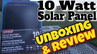 Coleman 10 Watt Solar Panel Review