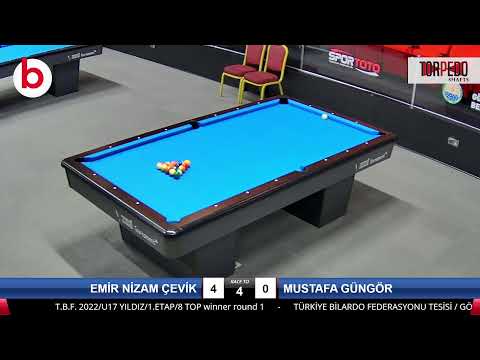 EMİR NİZAM ÇEVİK & MUSTAFA GÜNGÖR Bilardo Maçı - 