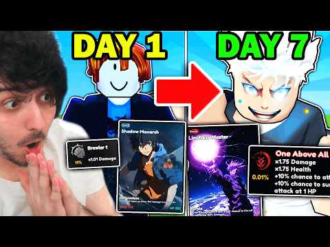 I Spent a Week Becoming OVERPOWERED in Roblox Anime Card Clash