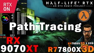 Half-Life 2 RTX Path Tracing | RX 9070 XT | Sim. R7 7800X3D | 4K - 1440p - 1080p | Ultra Settings