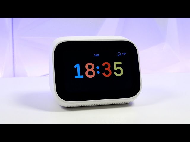 Vídeo relacionado con Ai - Reloj despertador inteligente con altavoz inalámbrico Bluetooth 5.4 y luz RGB dinámica, sonido estéreo de alta fidelidad, pantalla grande HD, visualización de tiempo y clima, llamadas manos