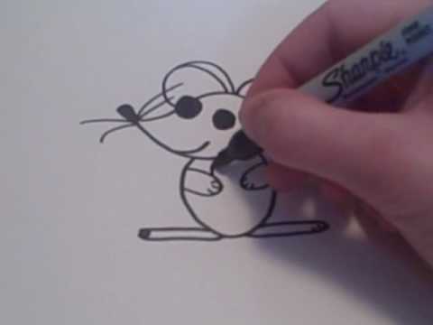 How to Draw a Cartoon Mouse