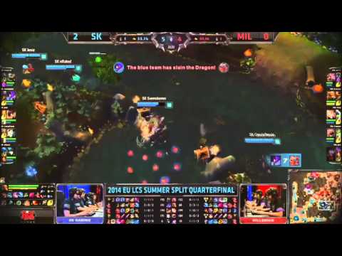 [LOL] League Of Leanged SK vs MIL - 2014 EU LCS SUMMER 2 QUARTERFINALS Game 3
