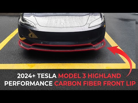 2024+ Tesla Model 3 Highland Performance Carbon Fiber Front Lip