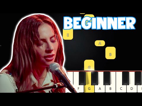 Always Remember Us This Way - Lady Gaga | Beginner Piano Tutorial | Easy Piano