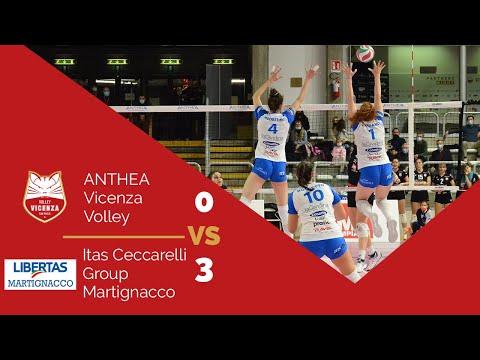 ANTHEA Vicenza Volley - vs - ITAS Ceccarelli Group Martignacco 0-3 Highlights