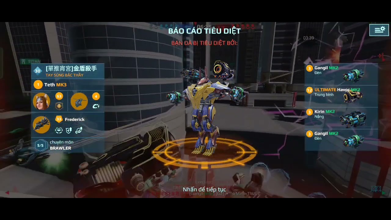 War robots - đi team cùng clan Gà