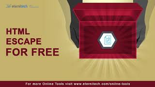Download the video "HTML Escaping | How to Escape Html? | Free Online Html Escape"