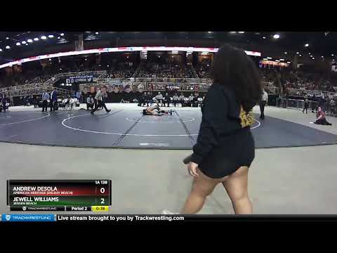 1A 138 lbs 1st Place Match   Jewell Williams, Jensen Beach vs Andrew DeSola, American Heritage Delra