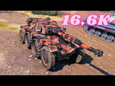 Panhard EBR 105  16.6K Spot Damage World of Tanks Gameplay