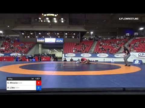 62 Kg Semis Kayla Miracle Sunkist Kids Wrestling Club Vs Alexandria Liles Army WCAP