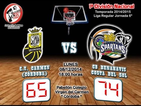 1ª NACIONAL MASC  DA 2014 15 J 06 CV Carmen Cordoba vs CB Benahavis Costa del Sol 08122014
