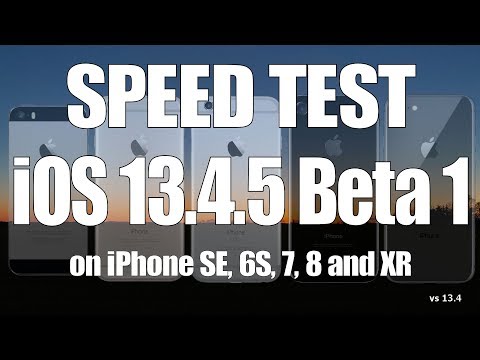 iOS 13.4.5 Beta 1 Speed / Performance Test