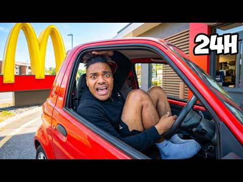 24h EINGESPERRT im kleinsten Auto der Welt! 🚗 (ft. Alex Freerun)