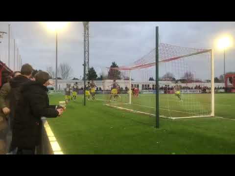 Charlie Edwards Goal - Carshalton Athletic 0-2 Canvey Island, 4th February 2022