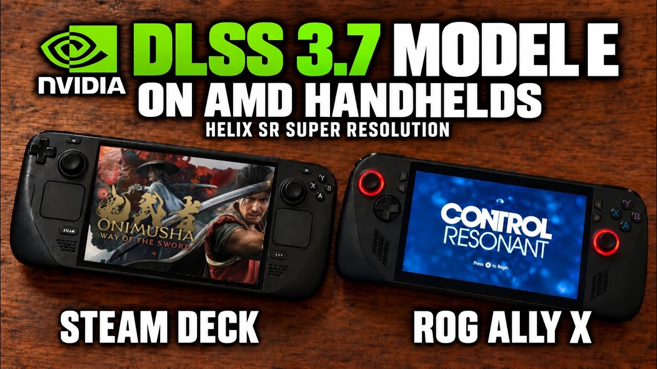 DLSS 3.7 now works on AMD Handhelds - YouTube