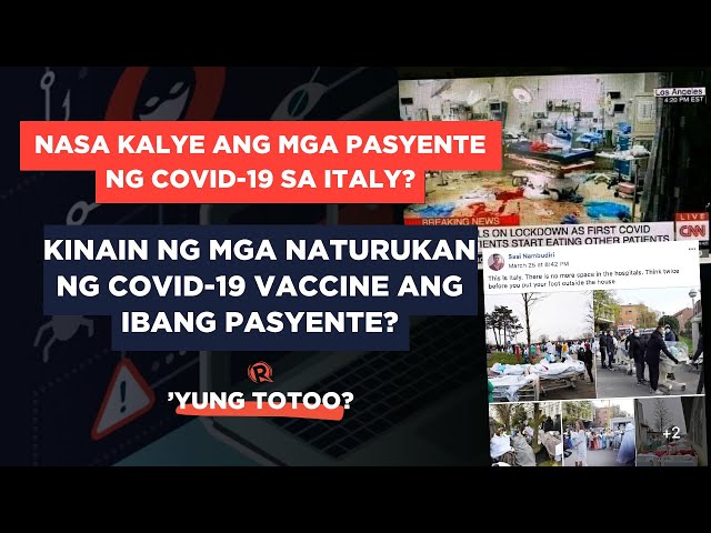 [WATCH] 5 larawang mali ang konteksto kaugnay ng COVID-19 | ’Yung Totoo?