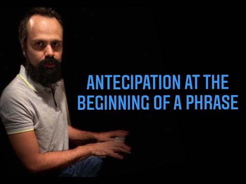 Quick Tip 73   Antecipation at The beginning of a phrase