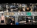 허둥지둥ㅣ운동 일기 5일차 하체 어깨 운동루틴(feat.MSG훈)
