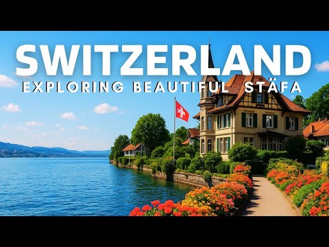 Switzerland, Stäfa 🇨🇭 | Walking Tour of a Beautiful Lakeside Village on Lake Zurich 🌊