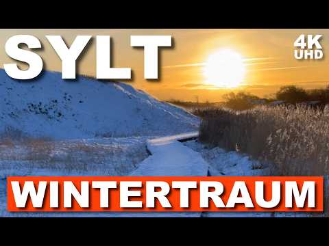 Sylt Winter Impressionen im Schnee  ❄️❤️☀️ Wintertraum im Herzen der Nordseeinsel [4K UHD]