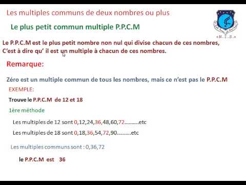 comment trouver ppcm et pgcd