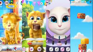 My Talking cat Ginger and My Talking Angela virtual pet for kids