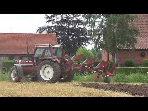 Landb. Van Overbeke Zomergem - Fiat 110-90 DT met 3-schaar ploeg