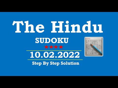 How to Solve 4 Star Hindu  Sudoku Feb 10, 2022 -  Step By Step Solution