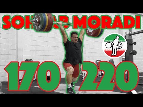 Sohrab Moradi Heavy Training (170kg Snatch + 220kg Clean and Jerk) - 2018 Asian Games [4k 50]