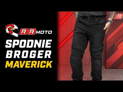 BROGER MAVERICK_ jeansy motocyklowe SLIM FIT | styl street i certyfikat AA