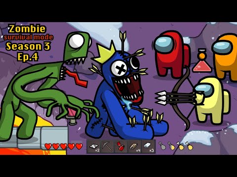 Rainbow Friends 🛠 Survival Mode Among Us Zombie - Ep 4 - Animation