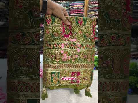 pashmina silk saree with handwork #shorts #saree #fashion #sarees