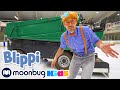 Blippi Visits An Ice Rink Blippi Visits Trains For Children Train Song Moonbug For Kids