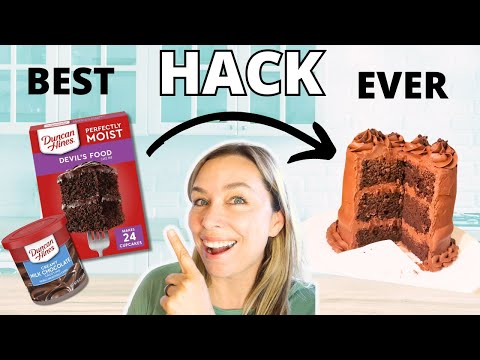 Use This HACK!  CHOCOLATE Cake Mix HACK + Frosting HACK