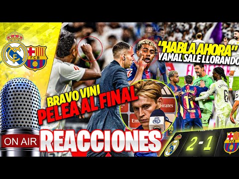 THE WHOLE FIGHT AT THE END OF THE CLASICO, YAMAL RUN AWAY LIKE A COWARD! 😂 XABI AND HIS ISSUE WIT...