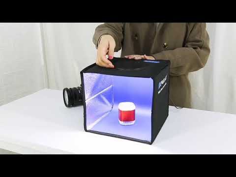 Fotografavimo kubas Puluz PU5025B LED 25cm video