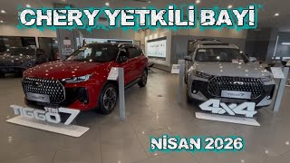 CHERY YETKİLİ BAYİ | SIFIR ARAÇLAR | NİSAN AYI GÜNCEL FİYATLAR