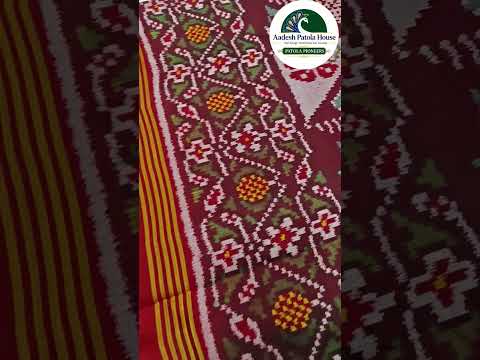 Single Ikat Patola Saree Red Jad border and Fancy Motifs