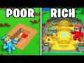 POOR vs RICH Secret Underground Base!
