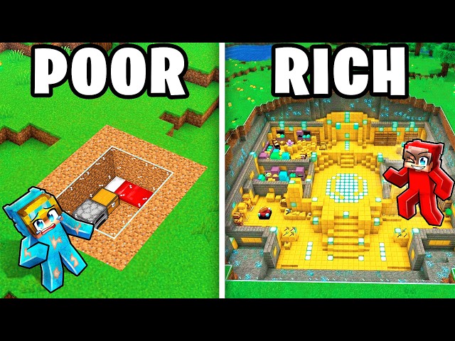POOR vs RICH Secret Underground Base! SDDEFAULT Thumbnail